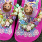 Princess Girls’ Summer Sandals with Pearls & Roses – Elegant Comfort