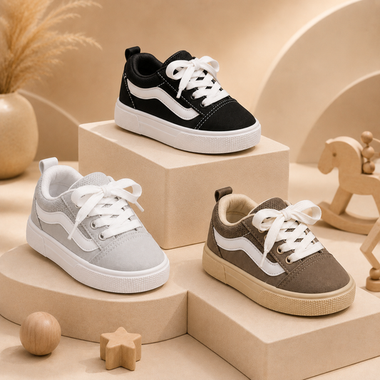 Baskets classiques décontractées pour enfants – Chaussures légères, confortables et stylées pour garçons et filles