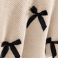 Girls’ Warm and Cozy Lined Two-Piece Winter Set with Bow-Detail High-Neck Top and Comfortable Wide-Leg Pants (Copy)