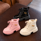 Bottines à lacets élégantes pour filles – Bottines montantes chaudes, confortables et tendance avec semelle épaisse antidérapante