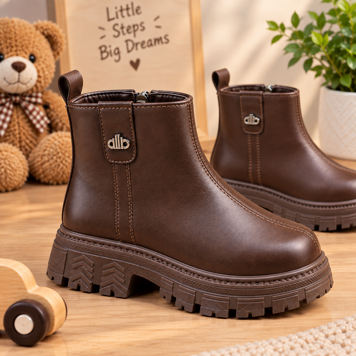Kids’ Chunky Ankle Boots – Stylish, Comfortable & Durable Everyday Shoes