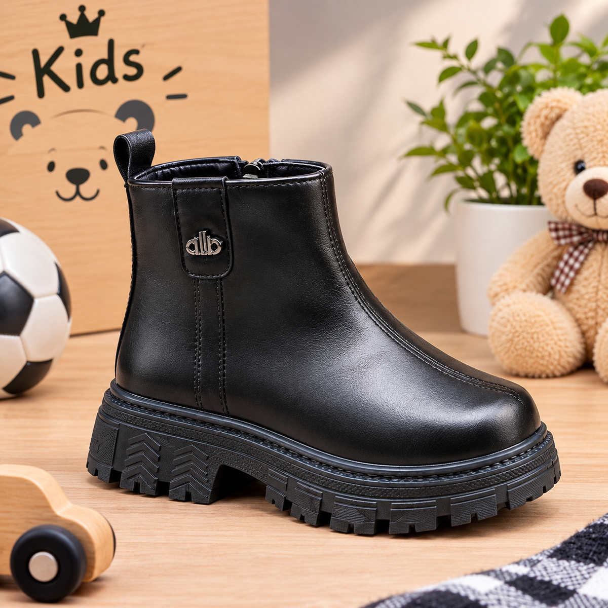 Kids’ Chunky Ankle Boots – Stylish, Comfortable & Durable Everyday Shoes