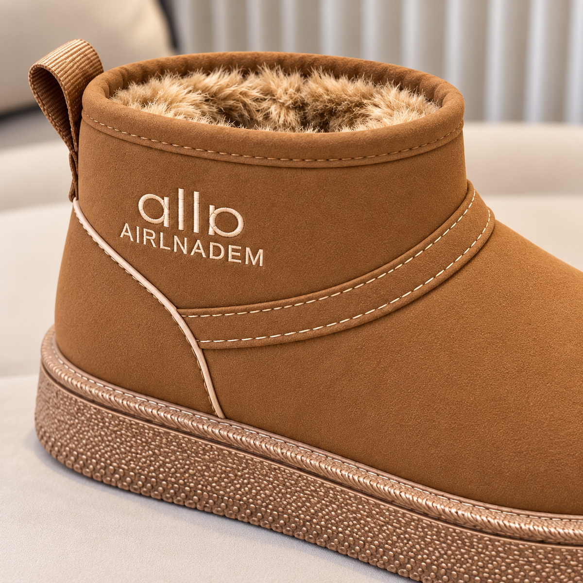 Bottines pour enfant doublées en polaire avec fermeture zippée latérale