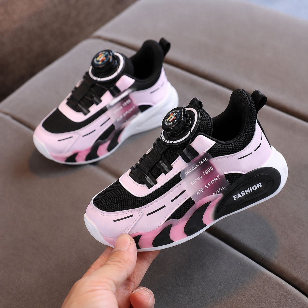 Comfort, style, and practicality — the perfect sneakers for active kids.