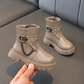 Bottes cheville à boucle et à chaîne pour filles