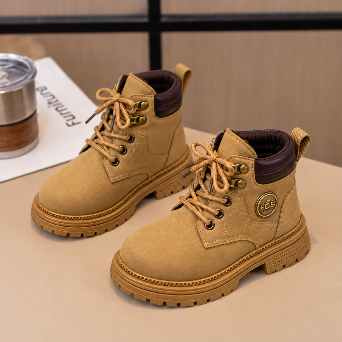 Bottines à lacets robustes pour garçon – confort et style pour les aventures du quotidien
