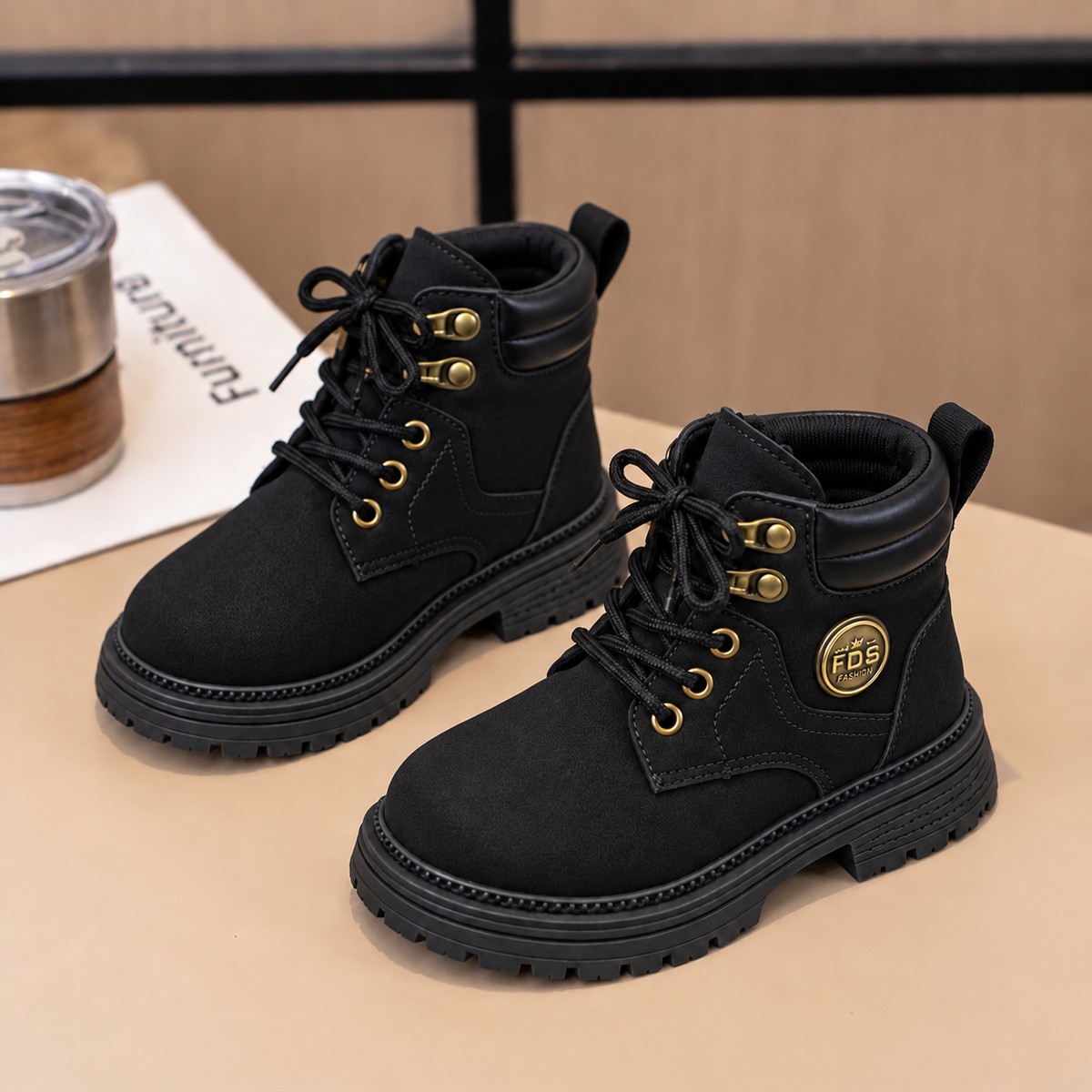 Bottines à lacets robustes pour garçon – confort et style pour les aventures du quotidien