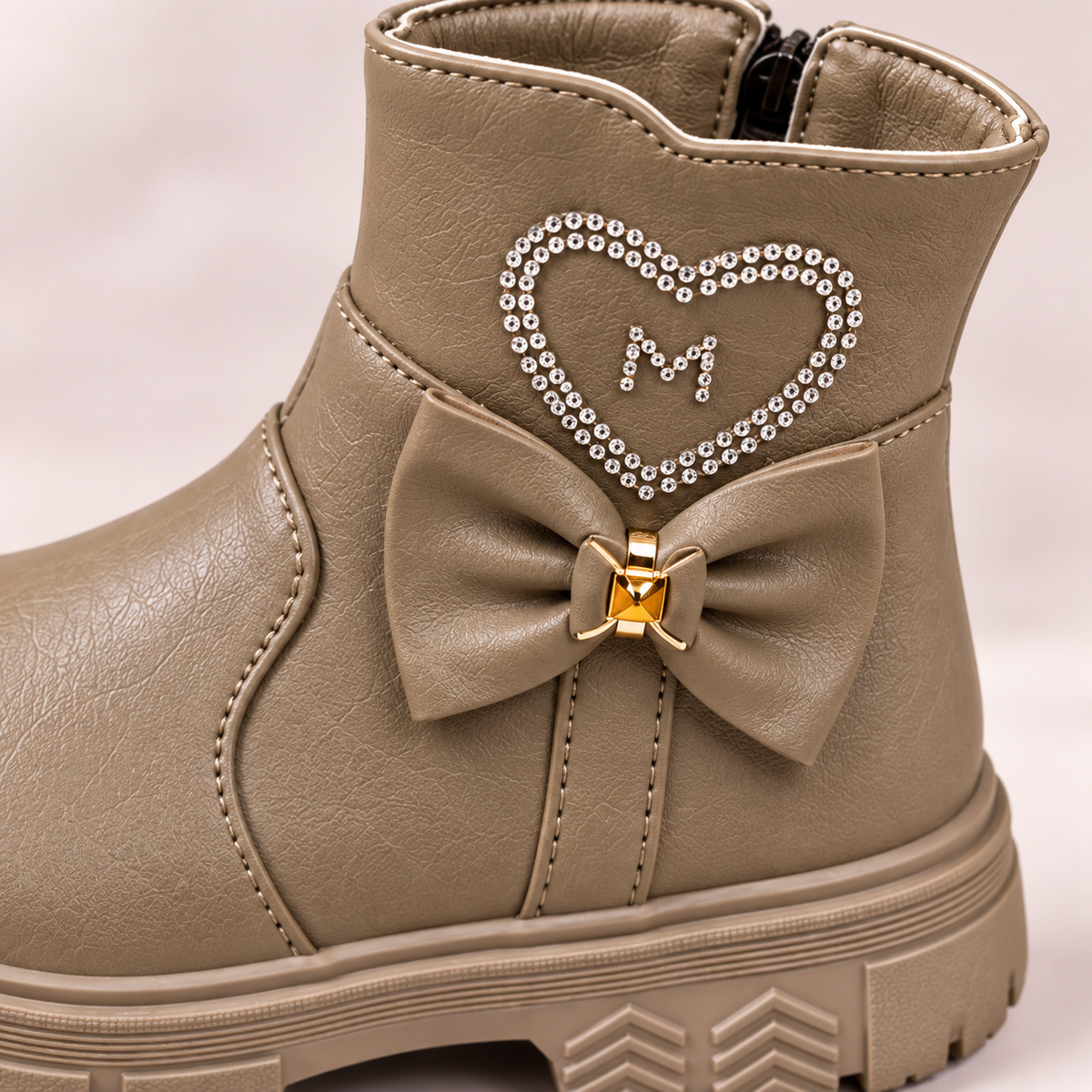 Girls’ Sweetheart Bow Ankle Boots – Stylish & Comfortable Everyday Boots