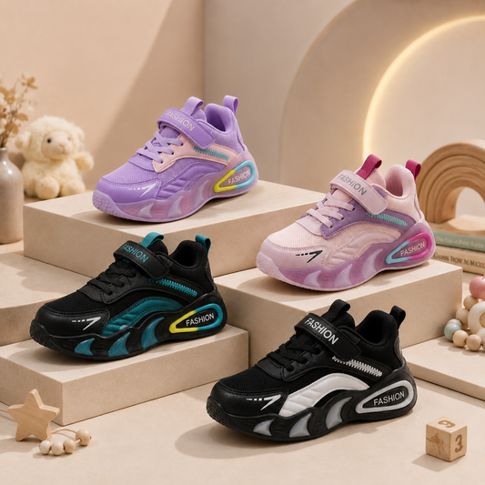 Kids’ Sporty Chunky Sneakers – Lightweight, Comfortable & Easy to Wear