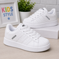 Baskets classiques à bout coquille pour enfants – Chaussures de sport décontractées à lacets pour garçons et filles Description du produit :