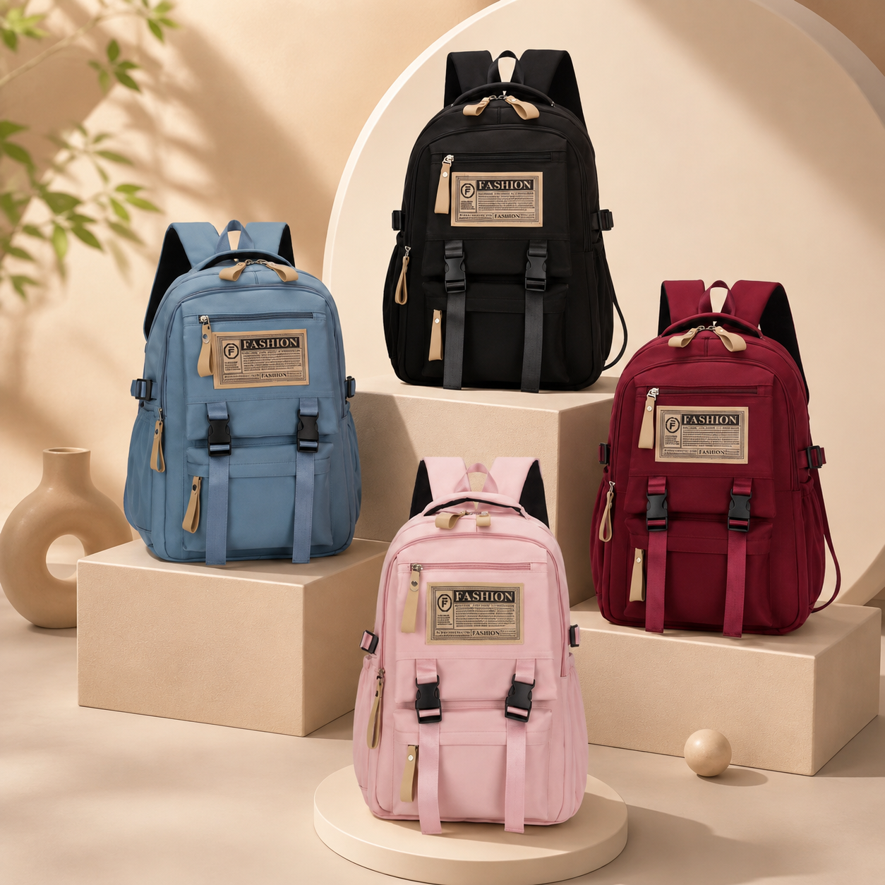 Fashion Multi-Compartment Backpack