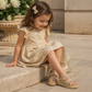 Stylish Girls’ Shiny Sandals – Comfort &  Elegance for Every Step