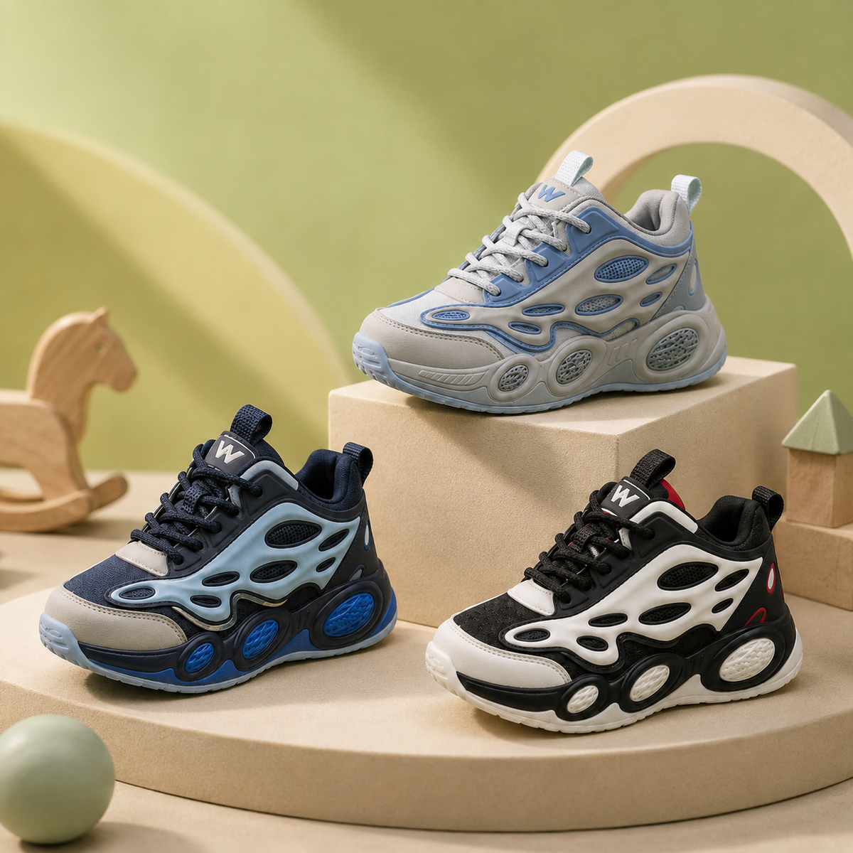 Boys’ Chunky Sport Sneakers – Comfortable, Lightweight & Stylish Everyday Shoes