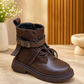 Bottines élégantes à lacets et boucles pour enfants 