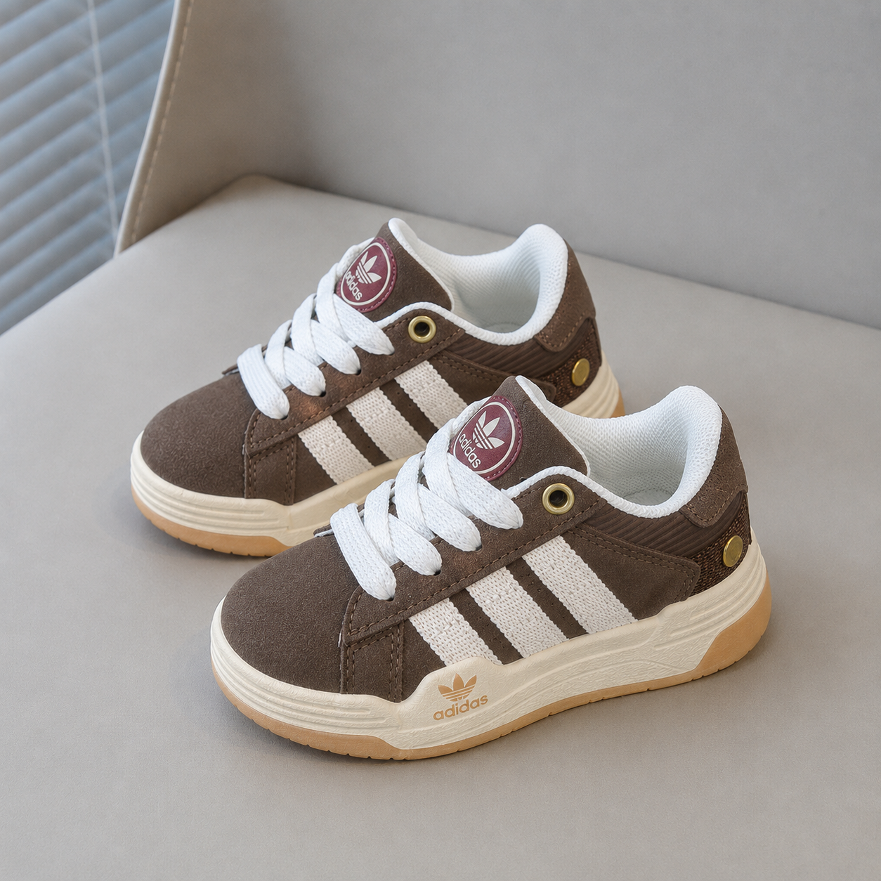 Baskets classiques à rayures pour enfants – Chaussures confortables pour tous les jours