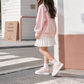 Baskets rayées classiques pour enfants – Chaussures de sport légères et décontractées avec bride auto-agrippante