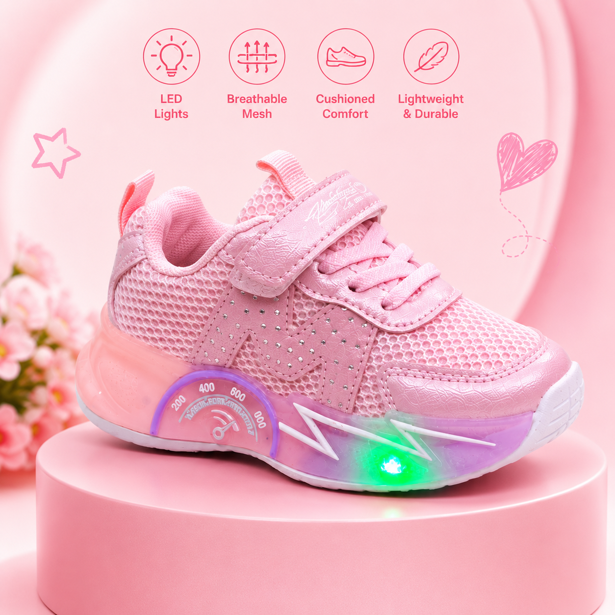 SparkStep™ Kids LED Light-Up Sneakers – Comfort, Style & Magic in Every Step