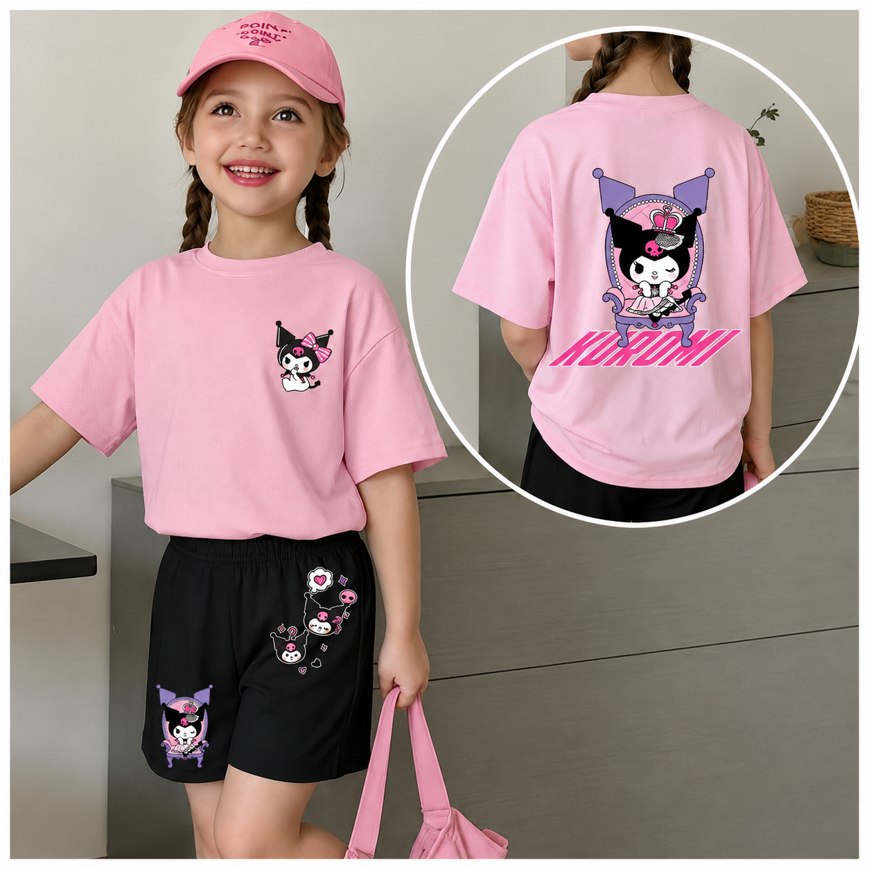 Ensemble 2 pièces Kuromi Princesse pour enfants