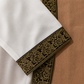 Robe Traditionnelle Classique Brodé avec Ceinture pour Fille – Ivoire et Beige