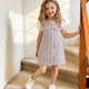 Girls Elegant Tweed Puff Sleeve Party Dress – Princess Style A-Line Dress