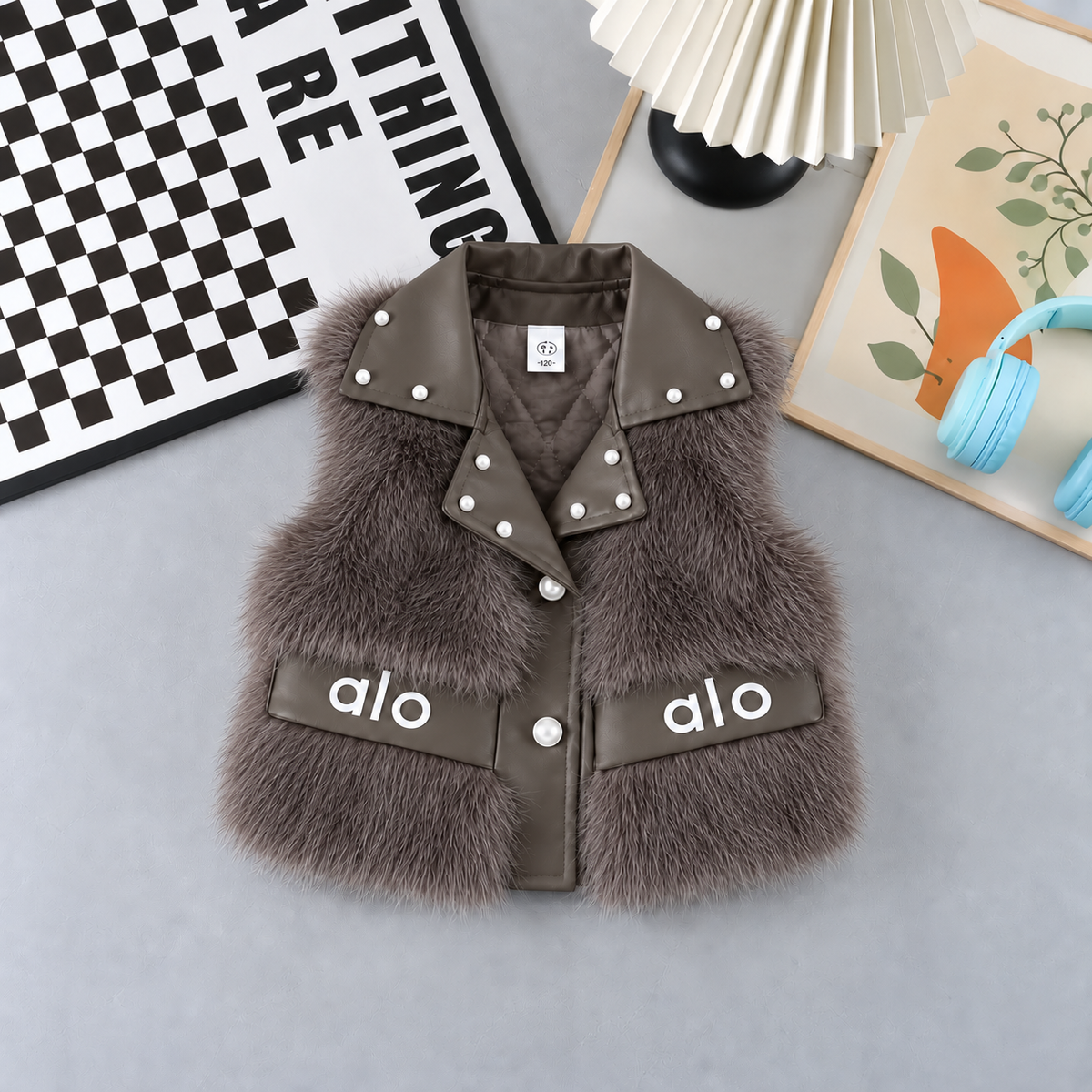 ✨ Gilet d'hiver en fourrure pour filles – Luxe et design moderne