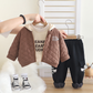 Boys’ Cozy Quilted 3-Piece Winter Set – Hooded Jacket, Sweatshirt & Warm Jogger Pants