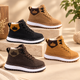 Bottes d’hiver montantes et chaudes pour enfants – Chaussures décontractées à lacets 