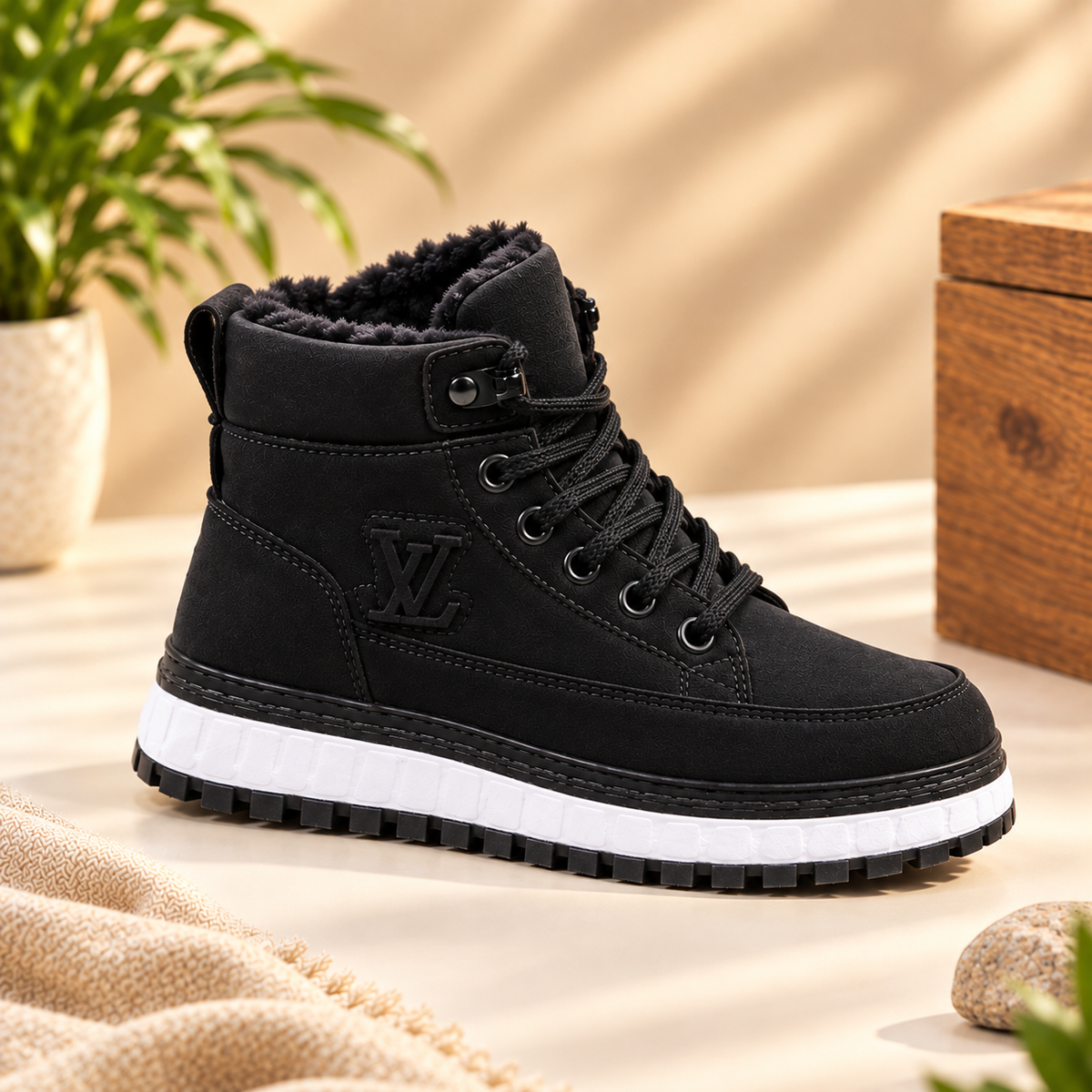 Bottes montantes d'hiver haut de gamme pour enfants