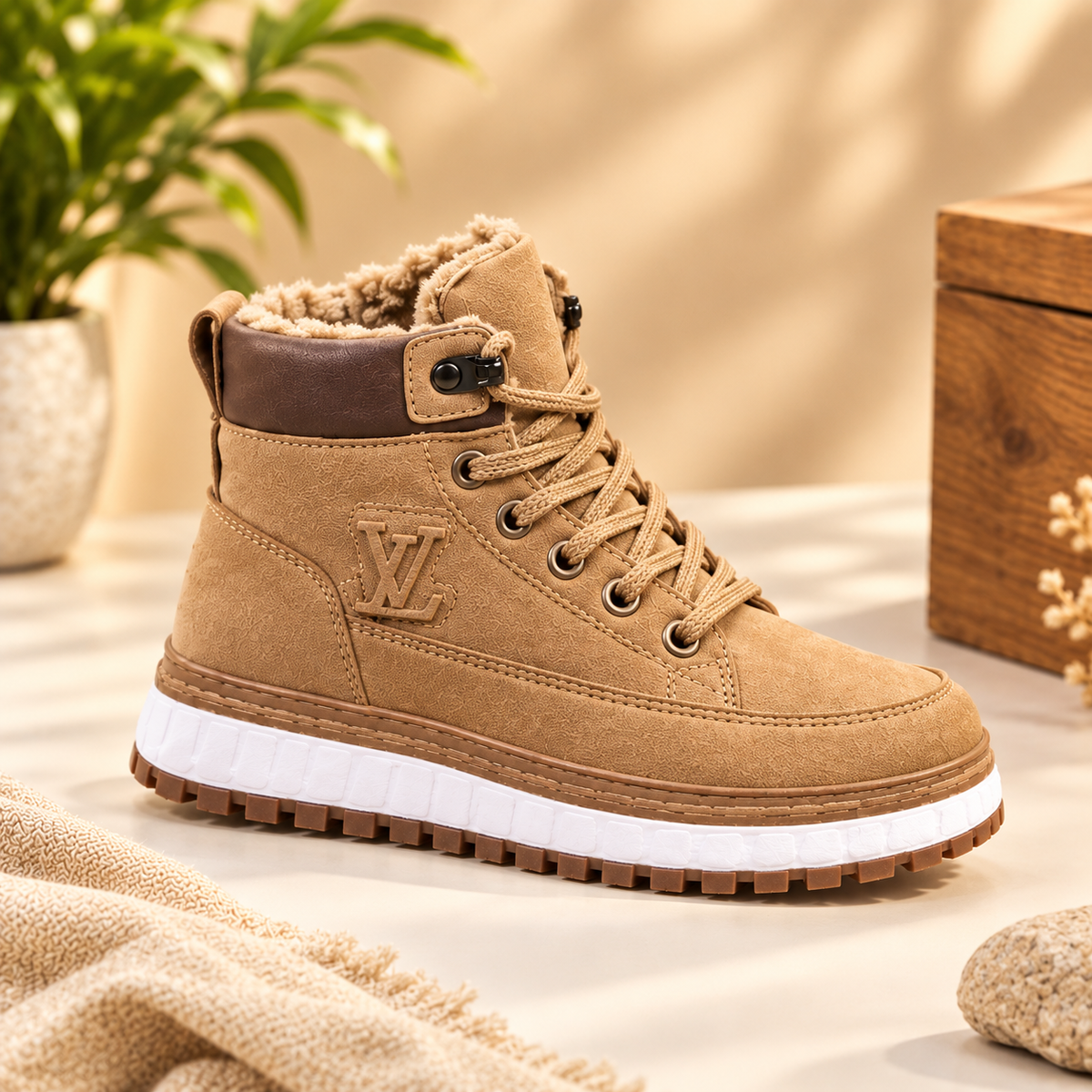 Bottes montantes d'hiver haut de gamme pour enfants