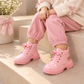 Girls’ Glossy Lace-Up Ankle Boots – Stylish, Comfortable & Perfect for Everyday Wear