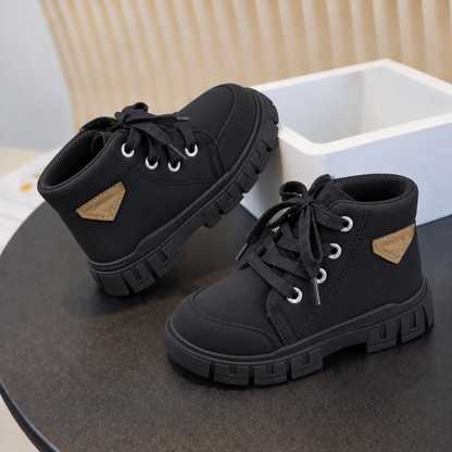 Kids’ Lace-Up Ankle Boots — Everyday Style in Classic Colors
