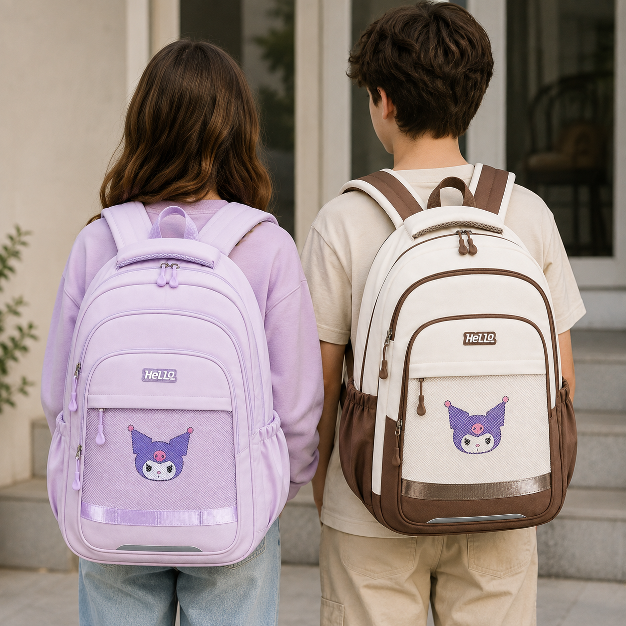 Kids' Casual Backpack – Cute Character School Bag