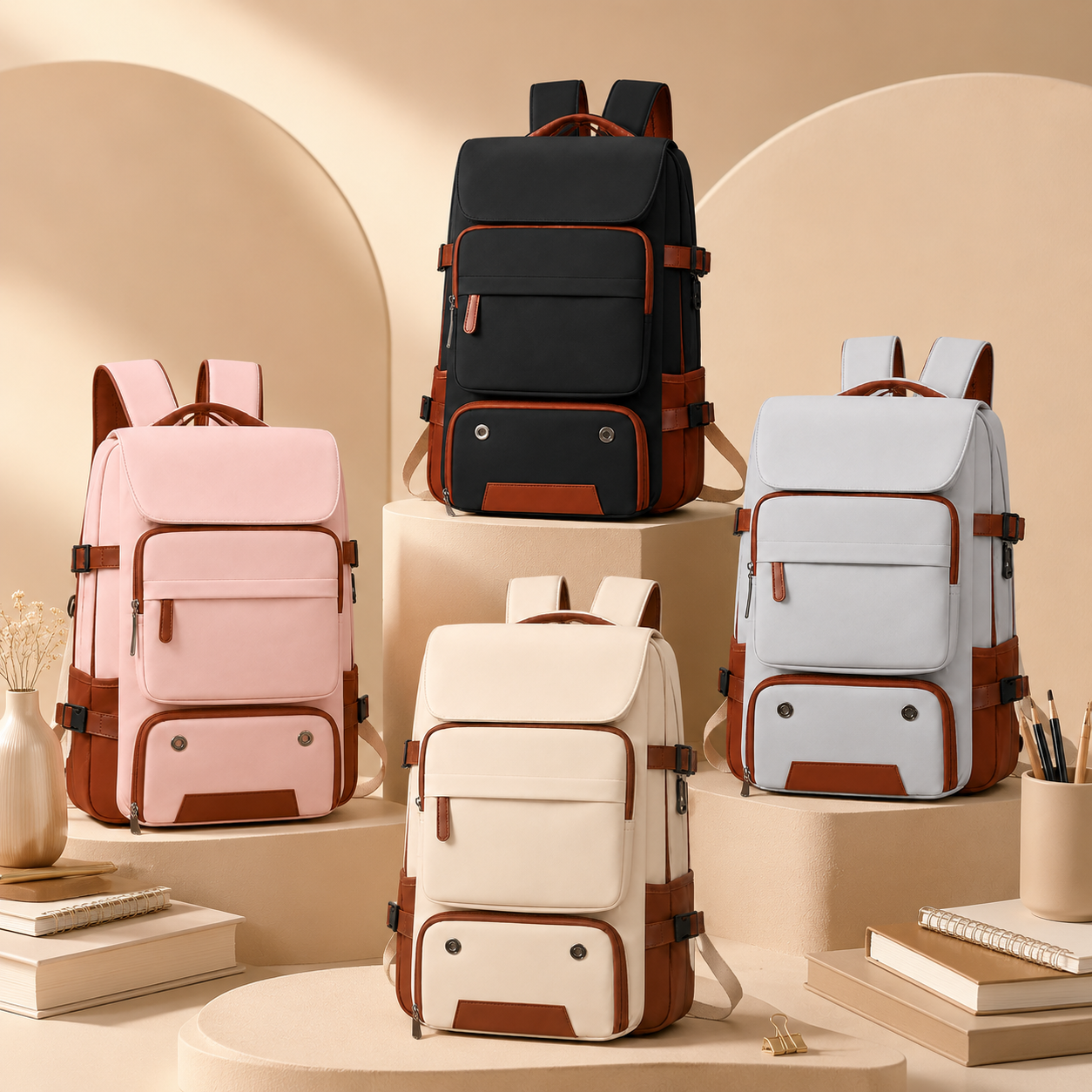 Sac à dos moderne, élégant et spacieux, idéal pour les études  🎒✨