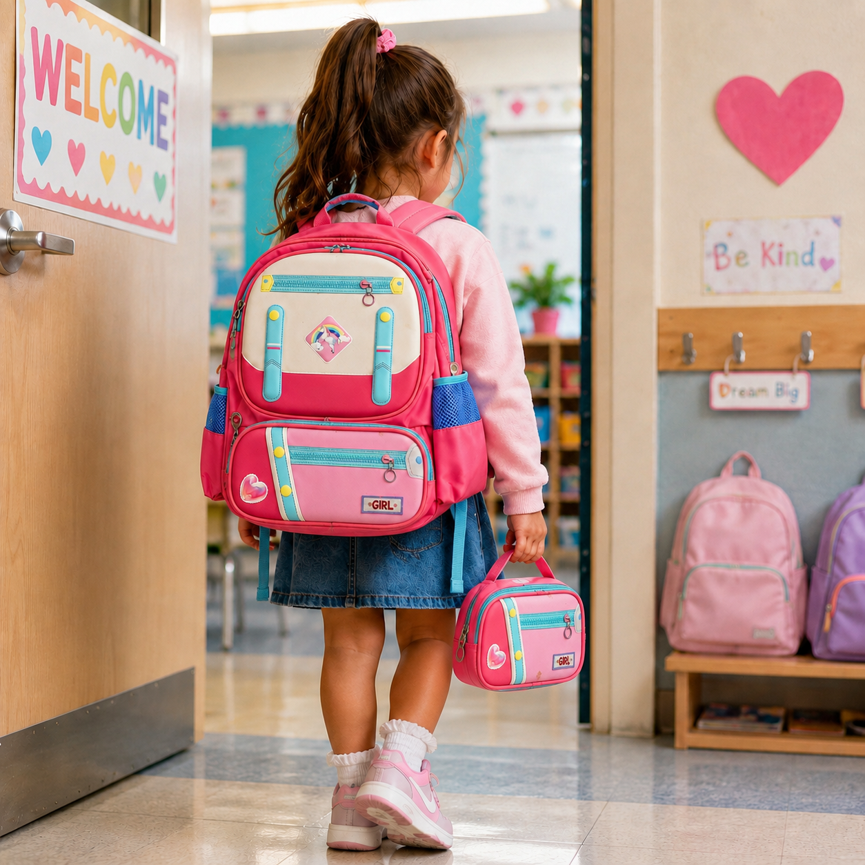 Girls Unicorn School Backpack Set – Cute, Colorful & Practical