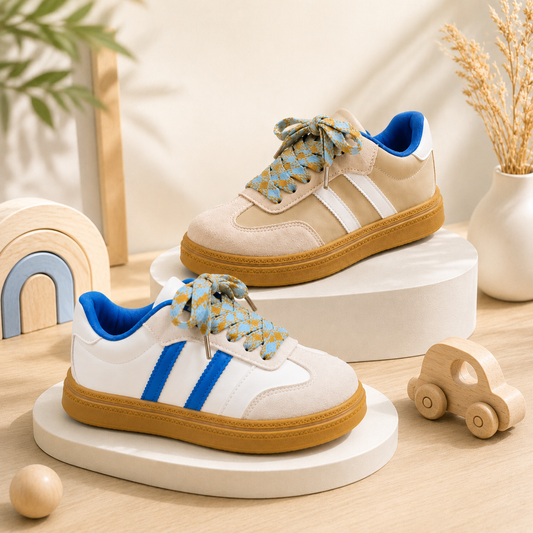 Baskets décontractées à lacets pour enfants – Chaussures légères, confortables et durables pour garçons et filles