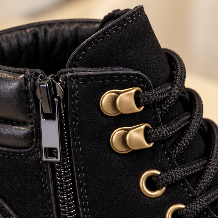 Boys’ Rugged Lace-Up Adventure Boots