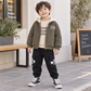 Boys’ Cozy Quilted 3-Piece Winter Set – Hooded Jacket, Sweatshirt & Warm Jogger Pants