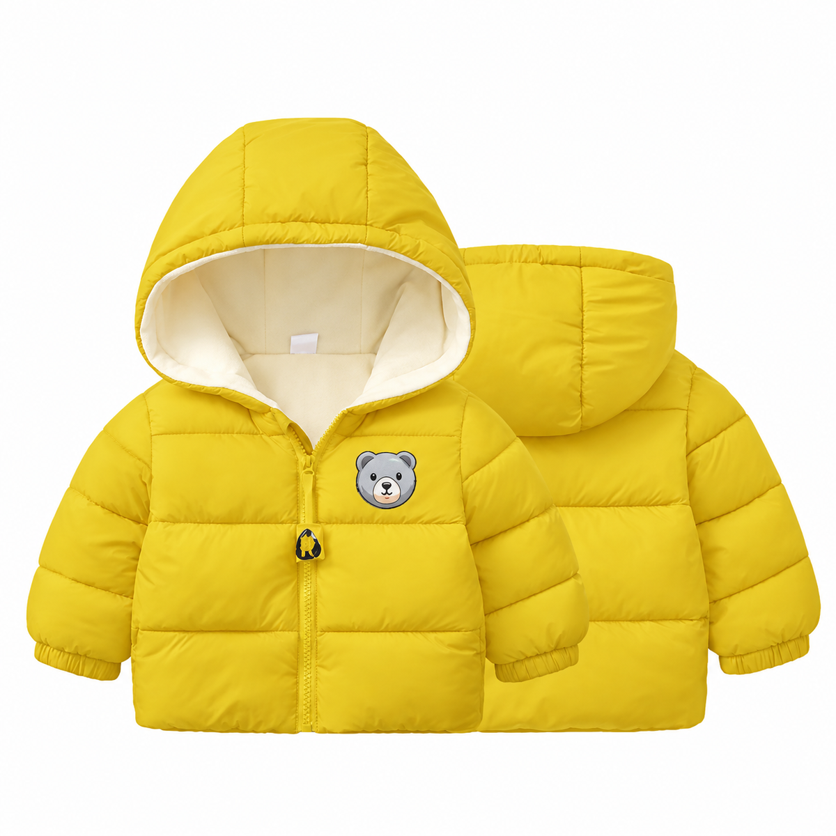 Cozy Kids' Hooded Winter Cotton Jacket