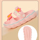 Cute girls summer slippers with bowknot.