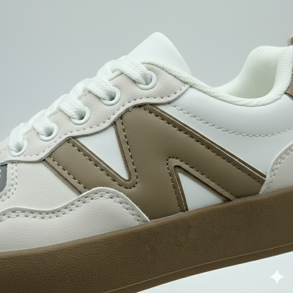 Kids Classic Low-Top Sneakers – Lace-Up & Velcro Strap | Durable Everyday Shoes