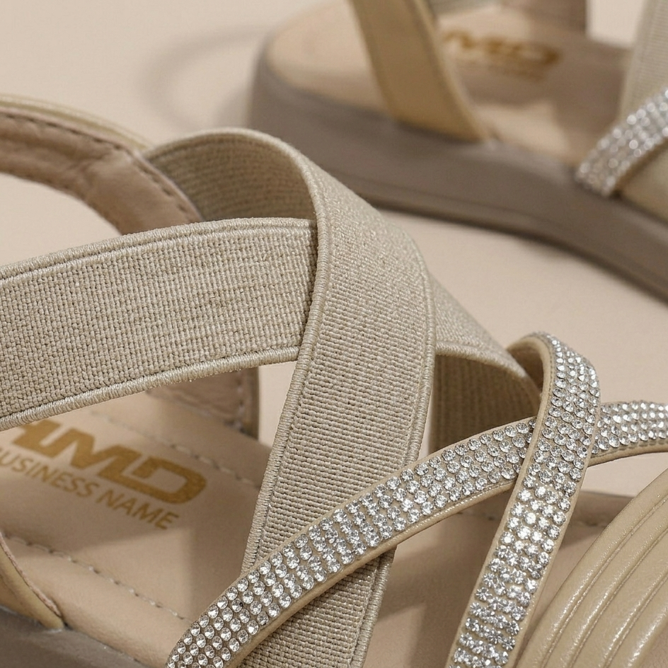 Stylish Girls Sandals with Sparkle Straps – Comfortable & Trendy Summer Shoes