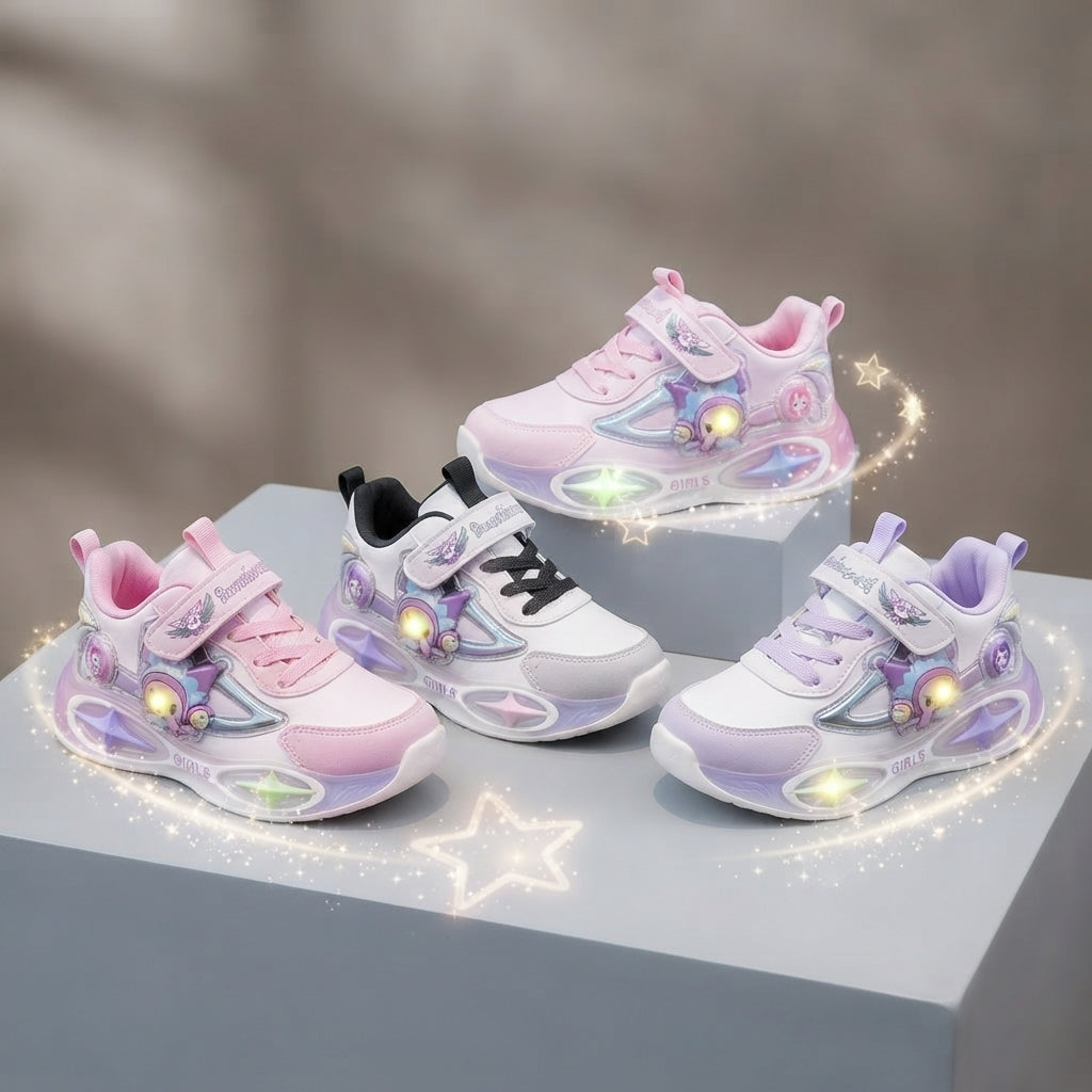 ✨ Light-Up Girls’ Sneakers with a Magical Touch!
