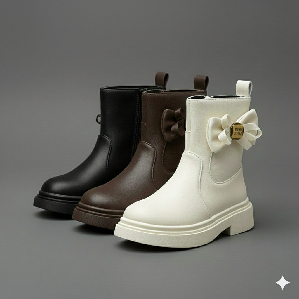 Classic Comfort Boots with Cute Bow Detail