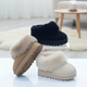 Bottes d'hiver pour filles en fausse fourrure – Chaussures chaudes, douces et antidérapantes