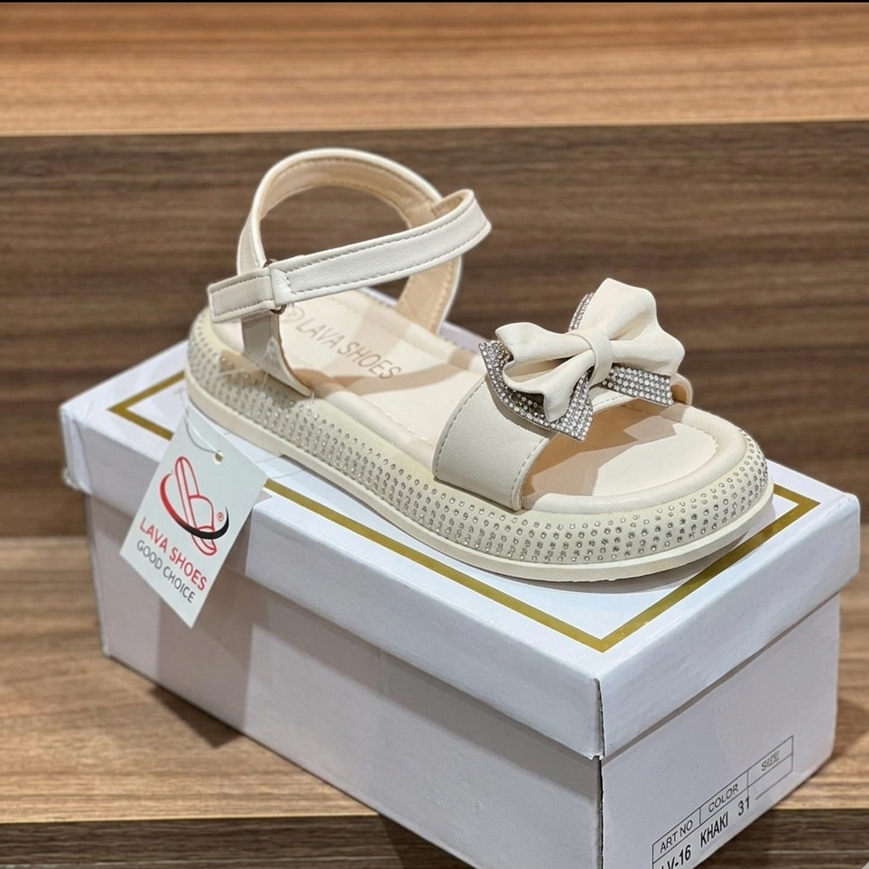 Sandales pour filles avec joli nœud