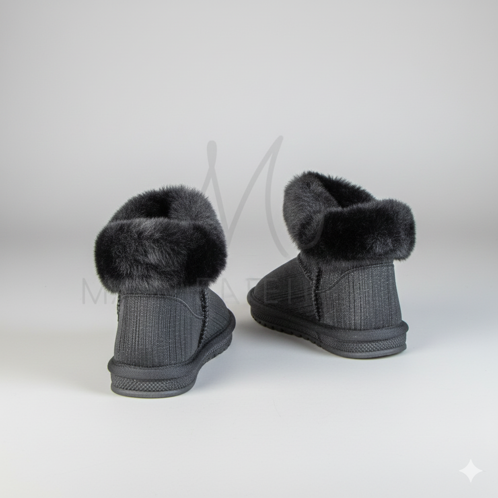 Girls Winter Fur Boots | Warm & Stylish Snow  & Rain Boots for Kids