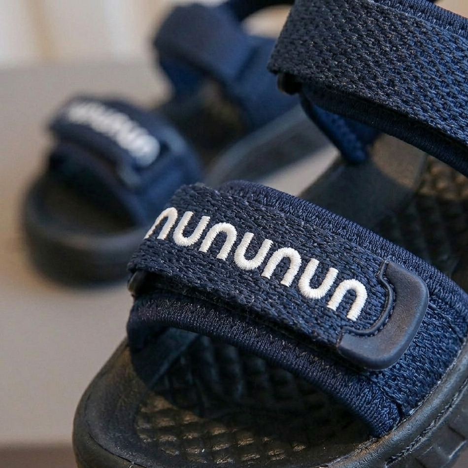 Kids Lightweight Sport Sandals – Adjustable Hook & Loop Summer Shoes