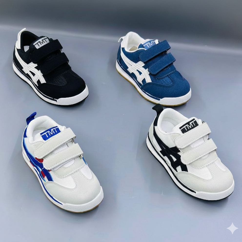 Kids Casual Sport Sneakers with Velcro Straps – Lightweight & Comfortable