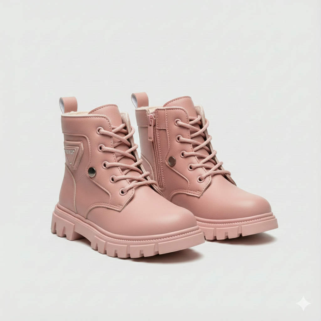 Girls' Stylish Winter Boots with Trendy Design
