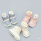 Bottes de neige d'hiver pour tout-petits – Bottines chaudes doublées de fausse fourrure avec tige matelassée, chaussures d'extérieur résistantes à l'eau avec semelle souple antidérapante pour filles et garçons